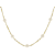 Freshwater Pearl Station Necklace In 18K Gold Over Sterling Silver 22 Inch