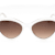 Kate Spade Juni White Cat Eye Frames / Brown Lenses Sunglasses