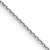 Rhodium Over 14k White Gold 0.8mm Solid Diamond-Cut Round Open Link
Cable 20 Inch Chain