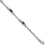 Rhodium Over 14k White Gold Diamond and Amethyst Bracelet