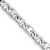 Rhodium Over 14k White Gold 4.4mm Hand Polished Fancy Link Bracelet
