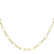 Elongated Paperclip Link Chain Necklace In 18K Gold Over Sterling Silver