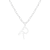 Letter R Initial Cultured Freshwater Pearl Rhodium Over Sterling Silver
Pendant With  18" Chain