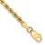 10k Yellow Gold 3mm Diamond-Cut Rope Link Bracelet