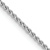 Rhodium Over 14k White Gold 1.25mm Spiga Link Bracelet