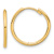 14k Yellow Gold 5/8" Polished Hinged Hoop Earrings