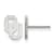 Rhodium Over Sterling Silver  LogoArt University of Oklahoma Extra Small
Post Earrings