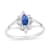 0.40ctw Sapphire and Diamond Ring in 14k White Gold