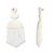 White Fringe Seed Bead Earring