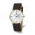 Men's Charles Hubert Stainless Steel White Dial Dress Watch