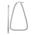 Rhodium Over 14k White Gold 2 1/4" Polished and Diamond-Cut Double
Triangle Hoop Earrings
