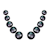 5-8mm Black Cultured Freshwater Pearl Rhodium Over Sterling Silver Earrings