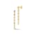 Rachel Zoe Pear-Shaped Bezel CZ Cascade Dangle Earrings in 14K Gold Over
Sterling Silver
