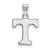 Rhodium Over Sterling Silver LogoArt University of Tennessee Small Pendant