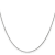14k White Gold 0.95mm Solid Diamond Cut Cable Chain 24 Inches