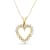 1.00ctw Diamond Heart Pendant 14k Yellow Gold