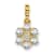 14K Yellow Gold Lab Grown Diamond SI1/SI2, G H I, Floral Pendant 0.62ctw