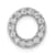Rhodium Over 14K White Gold Diamond Letter O Initial Charm