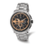 Charles Hubert Stainless Steel Chronograph Black Dial Watch