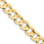 14k Yellow Gold 8.5mm Solid Open Concave Curb 22 Inch Chain