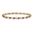14k Yellow Gold Oval Ruby Bracelet