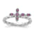 Rhodium Over Sterling Silver Stackable Expressions Cross Lab Created
Ruby Ring 0.14ctw