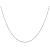 14k White Gold 0.8mm Diamond Cut Cable Chain 18 Inches