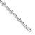 Rhodium Over 10k White Gold Polished Diamond Heart Bracelet