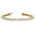 14K Yellow Gold 9.00 ct. Colorless Moissanite 4 Prong Tennis Bracelet