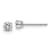 Rhodium Over 14K White Gold 1/3ct. 3.5mm Round J-K Color Moissanite Earrings