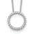 Rhodium Over 10k White Gold 0.25 ctw Diamond Circle Pendant with 18 inch
Cable Chain