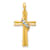 10k Yellow Gold Diamond Cross Pendant