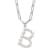 Rhodium Over Sterling Silver 3-5.5mm Freshwater Cultured Pearl LETTER B
18-inch Necklace