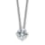 Rhodium Over 14K Gold 1/2 ct. 5.0mm Round D E F Pure Light Moissanite
Solitaire Pendant with Chain