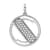 14K White Gold Gatsby Diamond Initial S Charm