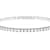 Polished Lab-Grown Diamond Flex Bangle Bracelet 2.50ctw In Platinum Over
Sterling Silver
