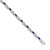 Rhodium Over 10k White Gold Diamond and Sapphire Infinity Bracelet