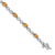 Rhodium Over 14k White Gold Citrine Diamond Infinity Bracelet