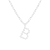 Letter B Initial Cultured Freshwater Pearl Rhodium Over Sterling Silver
Pendant With  18" Chain