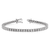 Rhodium Over 14k White Gold Illusion Setting Diamond Bracelet