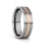 ZEUS Flat Brushed Finish Tungsten Carbide Ring with Rose Gold Plated
Groove- 6mm