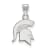 Rhodium Over Sterling Silver LogoArt Michigan State University Small Pendant