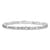 Rhodium Over 14k White Gold 3.5mm Figaro Link Bracelet, 7 Inches