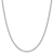Sterling Silver 3mm Semi-solid Rolo Chain Necklace