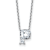 White Lab-Grown Diamond F VS 14K White Gold "P" Initial
Necklace 2.00ct