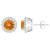 7mm Round Citrine And White Topaz Accent Rhodium Over Sterling Silver
Halo Stud Earrings