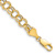 10k Yellow Gold 6mm Double Link Charm Bracelet