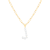 Letter J Initial Cultured Freshwater Pearl 18K Gold Over Sterling Silver
Pendant With  18" Chain