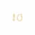 14K Yellow Gold Over Sterling Silver Enamel Huggie Hoops in White