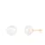 14k Yellow Gold 10-11mm White Freshwater Pearl Stud Earrings